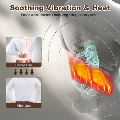 Restvive - 3-in-1 Heated Lower Back Massager Pillow