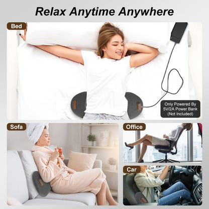 Restvive - 3-in-1 Heated Lower Back Massager Pillow