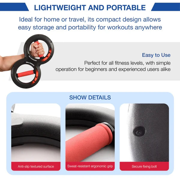 Adjustable Hand Grip Strength Trainer – Forearm, Wrist & Arm Exerciser