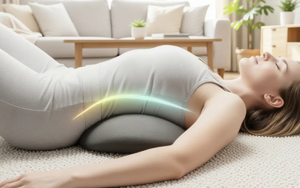Four-motor vibration massage across the lower back area