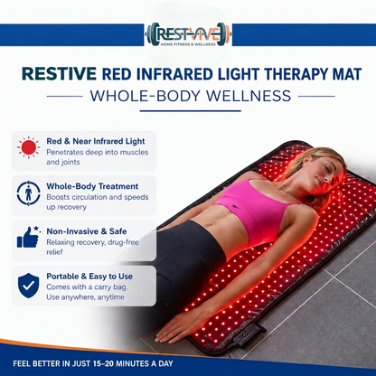Restive Red Infrared Light Therapy Mat: Whole-Body Wellness