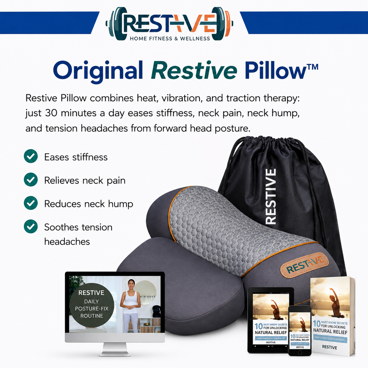 Original Restive Pillow™ 3-in-1 Therapy