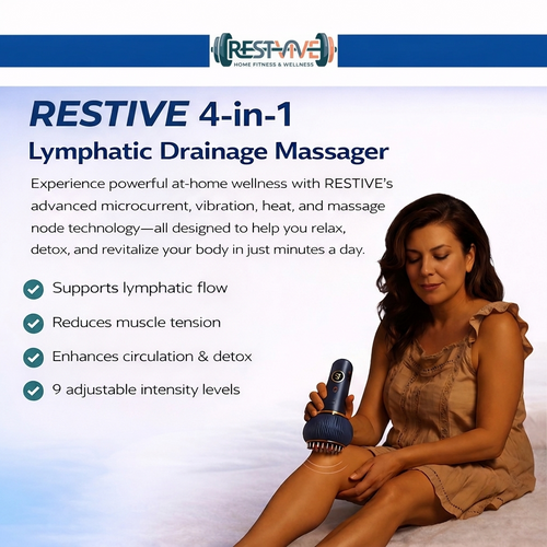Restive 4-in-1 lymphatic drainage massager