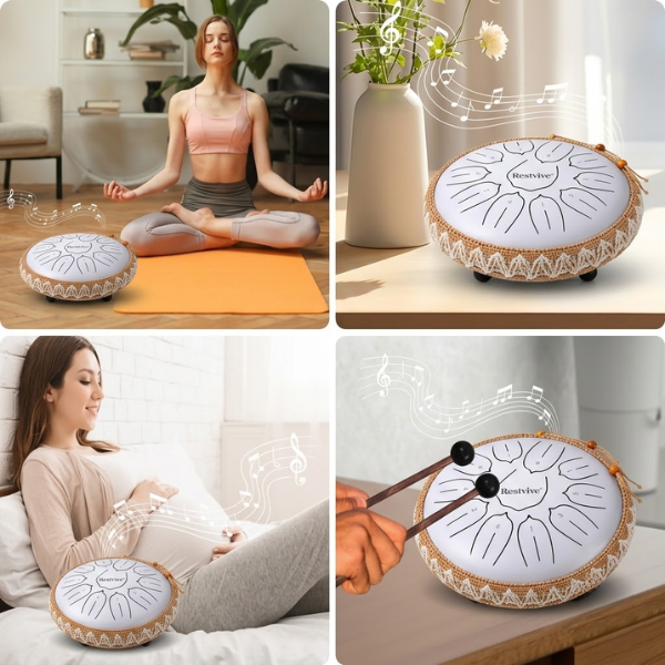 Restvive® Serenity Steel Tongue Drum